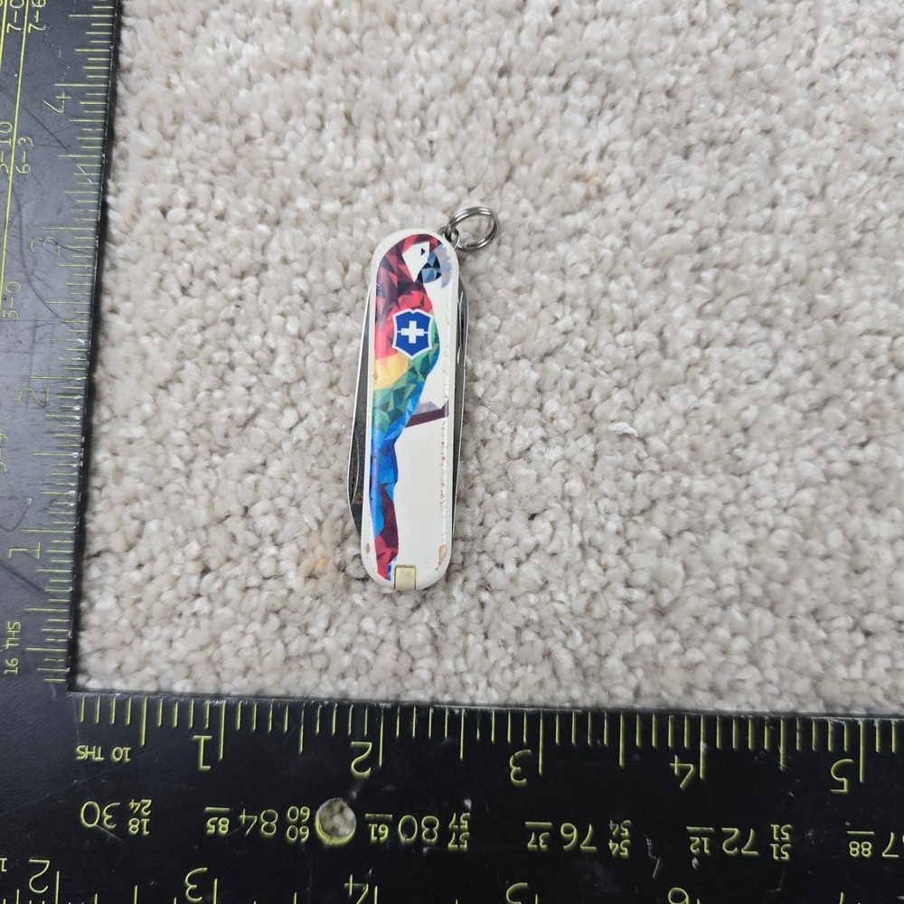 Victorinox Swiss Army Knife Multicolor Geometric Parrot Rainbow Classic SD 58mm